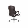 Drehstuhl Aluminium Kunstleder Braun