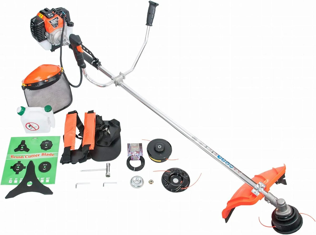 Motorsense K&G Benzin, 5,2 PS DE MON Freischneider Rasentrimmer Trimmer Leicht Benzin Gartenwerkzeug Rasenmäher Freischneider