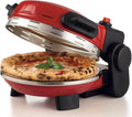 Ariete 934 Pizzeria Gourmet, Leistung 1500 W, 3 Minuten Backzeit, abnehmbarer Schamottstein, Rot, Temperatur 400 °C, Einstellung von unten und oben