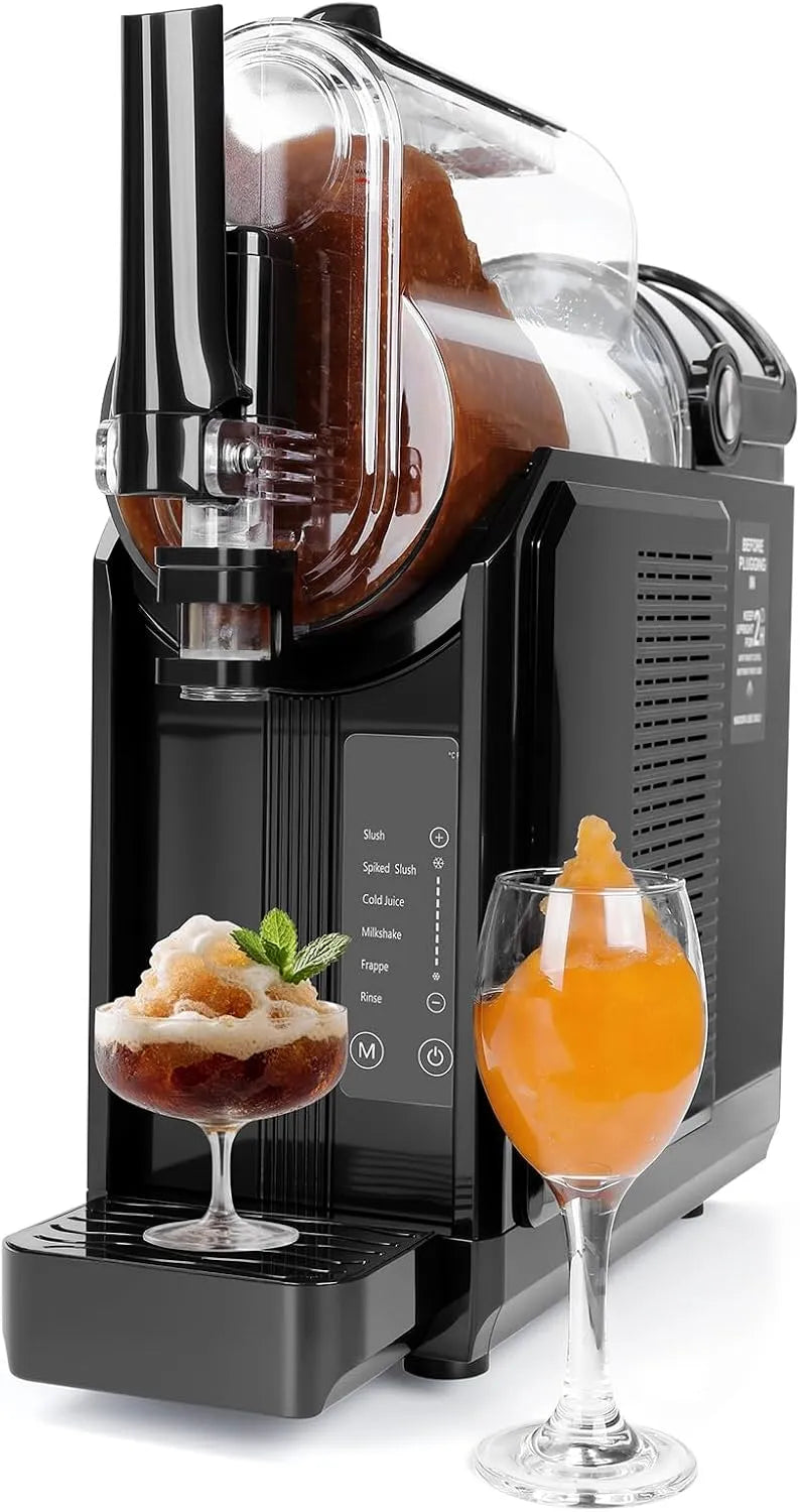 Slush-Maschine, 5-in-1 Eismaschine für Slushies, Cocktails, Frappé & Frozen Drinks, Auto-Clean, für Zuhause 3,0L, 15-40 Min. Herstellzeit, Milchshakes