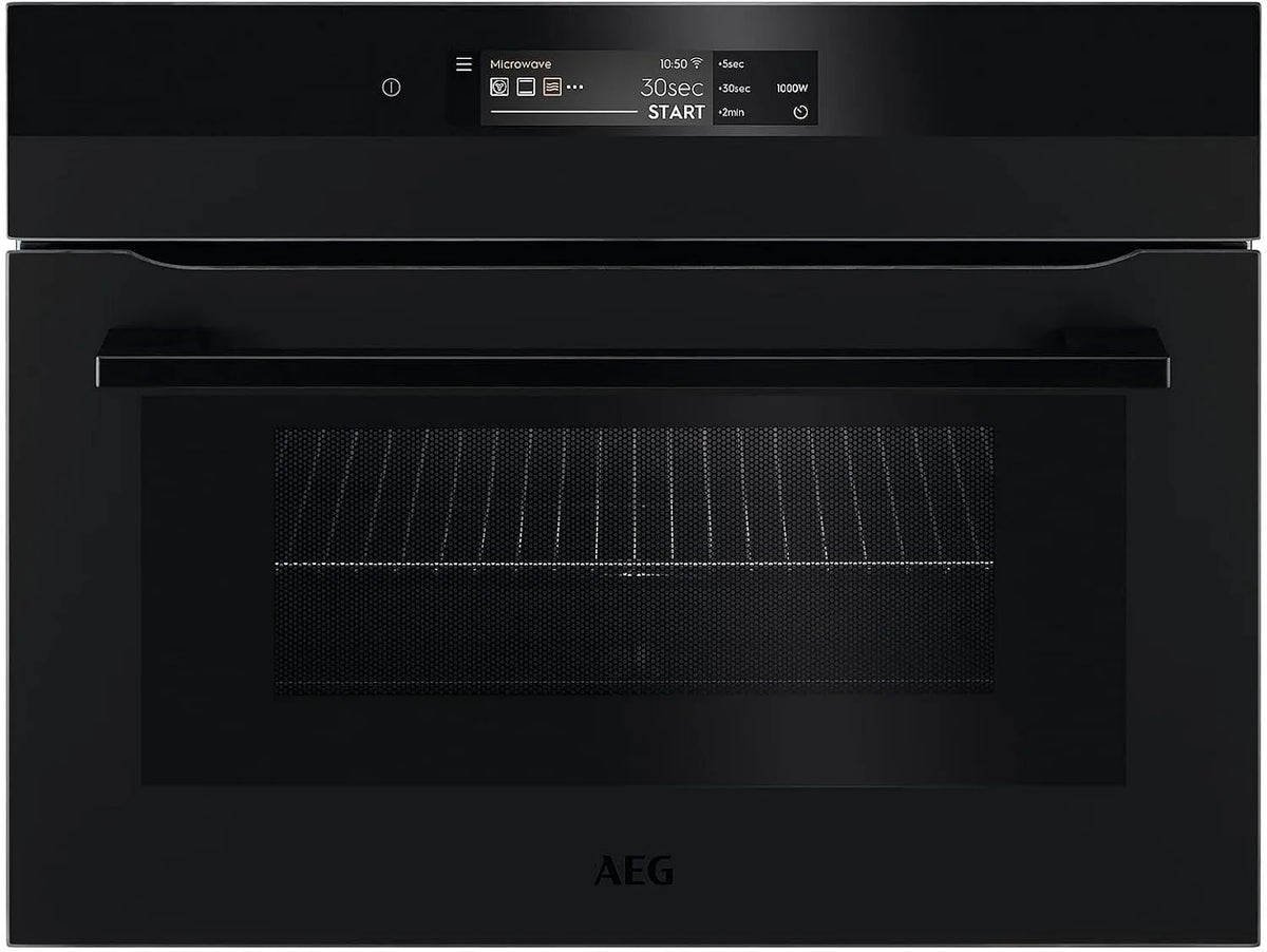 AEG Mikrowelle KMK868000T, Kompaktbackofen mit in Schwarz