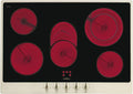 Smeg Kochfeld P875PO, Keramik COLONIALE, cremefarben, in Schwarz