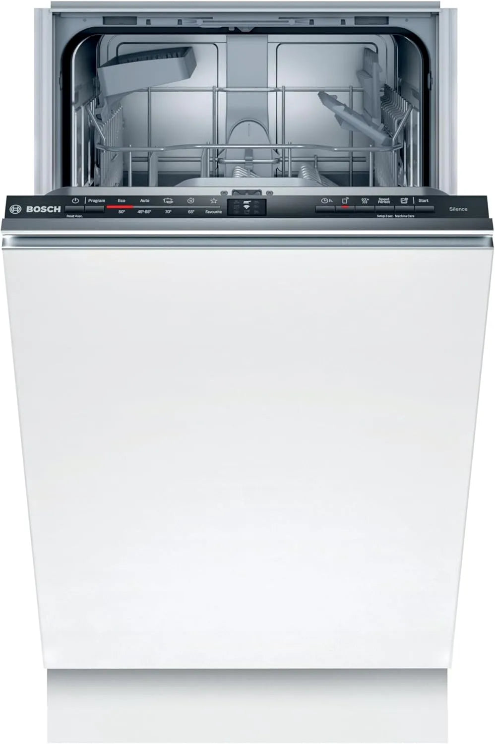 Bosch Geschirrspüler SPV2IKX10E, Serie 2 Smarter vollintegriert, 45 cm breit, ckkorb, Extra Trocknen auf Knopfdruck, Weiß
