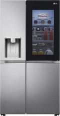LG Kühlschrank GSXV91PZAE, Smart mit WLAN und Gefrierschrank, Fassungsvermögen 635 l, Türkühlung, Nano-UV-Eis-Spender, Linear Cooling