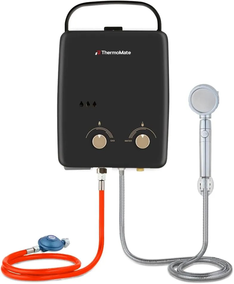 Modell AZ132B-DE Gas-Wassererhitzer, Pferde, ThermoMate 5L Tragbarer Propan-Wassererhitzer, Wohnmobil, Camping