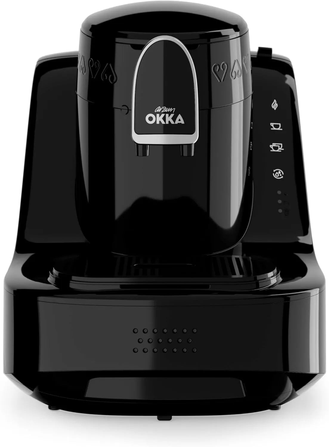 Kaffeemaschine, in Schwarz-Silber, Arzum OKKA ELIT Türkische