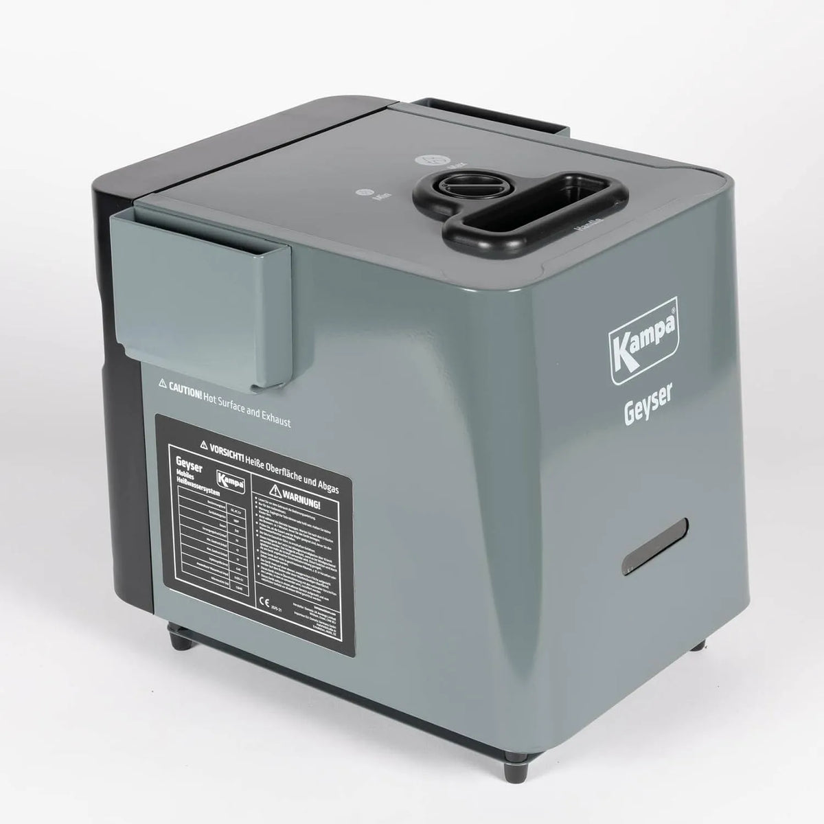 Kampa, Fassungsvermögen 2,5 l Wasser pro Minute, 30°C bis 55˚C, Geysir, Wasser erhitzen, Für Camping, Offroading Order mobiles Catering, Reise Gadgets