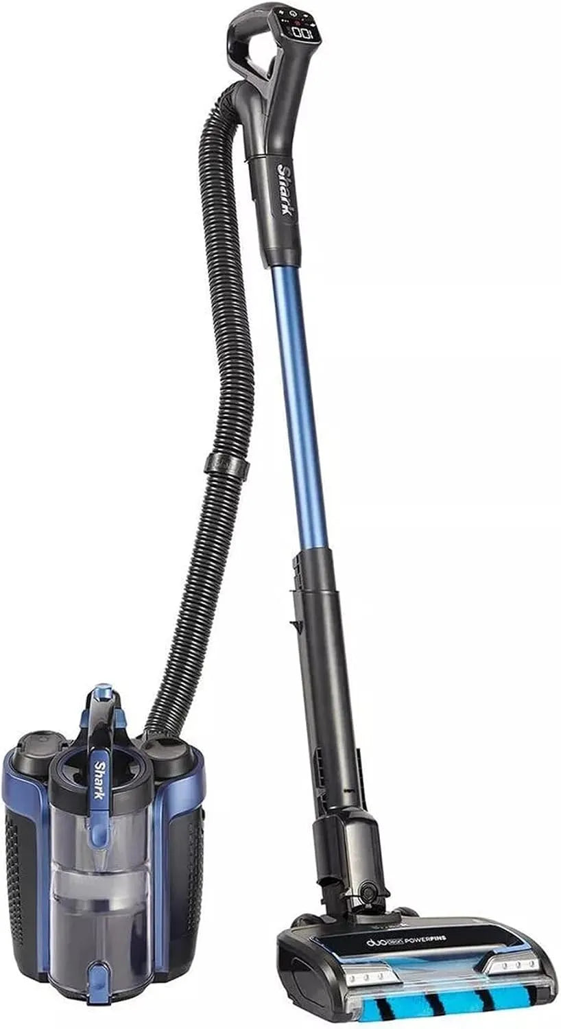 Shark Staubsauger ICZ300EUT, 60 Min Laufzeit, DuoClean kabellos, Haustier, Fugendüsen, Blau, kabelloser 0,6L, Anti-Hair-Wrap-Technologie, Polster