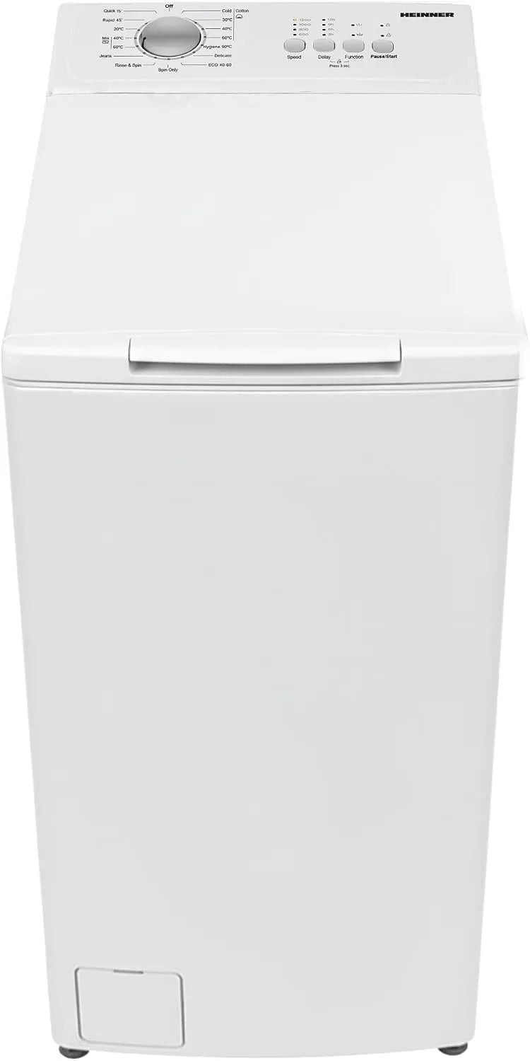 Waschmaschine HWM-TL7012C++ 1000, Gewicht 7 kg Toplader, 15 Betriebsprogramme, 5 Jahre, Energieklasse C, min, kompaktes Design mit Soft-Close-Deckel