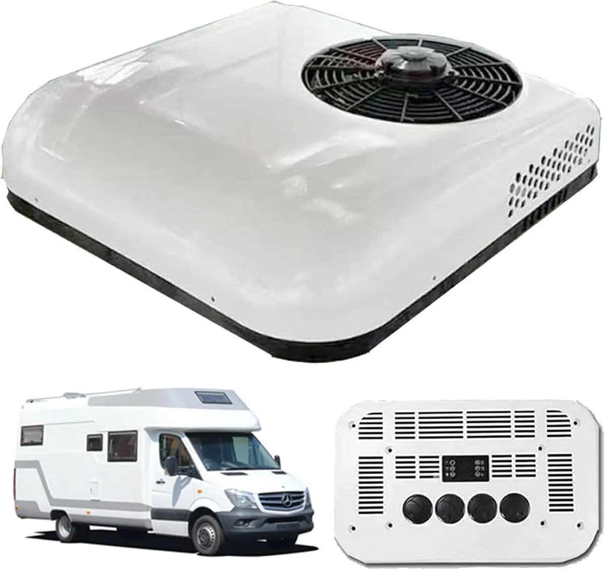 Klimaanlage, Split Dach-RV Wohnmobil, Für Transporter, LKW, Weiß, Spannung 12V Wohnwagen, DC Für Auto Dach Mobiler Klimakompressor, Geländewagen