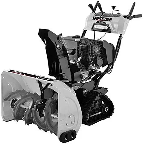 Schneefräse SFK 80 LUMAG Benzin, Leistung 9,0 kW, 2-stufig, 15 m Wurfweite, Kettenantrieb, Griffheizung, 420 cm³, 764 mm Räumbreite, Elektrostart 230V