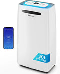 Luftentfeuchter 24h-Timer, Pro Breeze 20L, 20L/Tag, Fassungsvermögen 20L, smarter elektrisch, Ideal gegen Feuchtigkeit und Kondensation