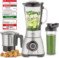 Caso Standmixer 1800, Glasbehälter 1,75 L, 28.000 U, B PowerBlender-Set, min, inklusive. Trinkflasche und Zerkleiner, Mixer Testsieger mit sehr gut