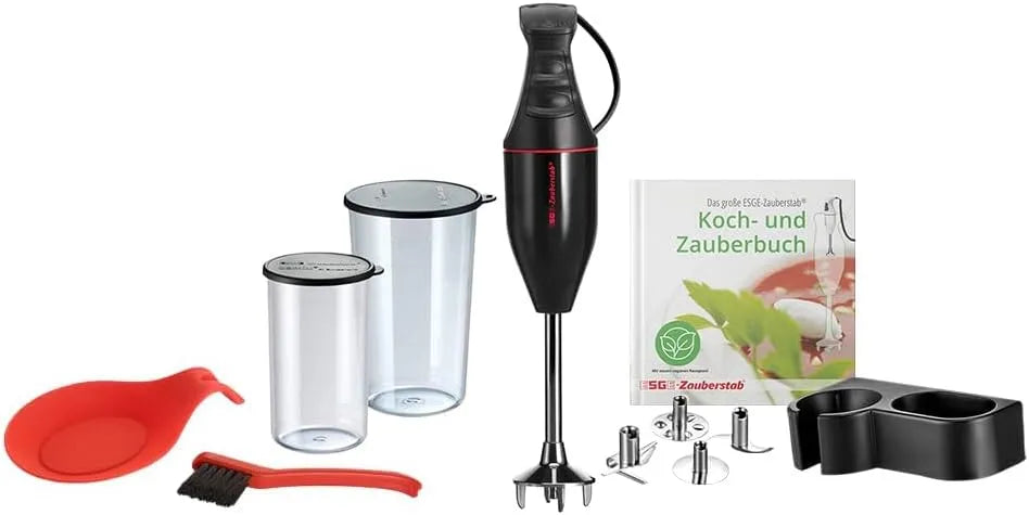 Modell 2-stufig -Set, Hand M100 9142600 ESGE Zauberstab, ergonomischer Griff,10l Flüssigkeitsmenge, Stabmixer, Pürierstab, inklusive. Zubehör