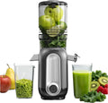 Entsafter, Leistung 300 W, Kaltpress-Technologie, Leise & Einfach zu Reinigen, Slow Juicer mit 130 mm Extra Breitem Einfüllschacht, Hohe Saftausbeute