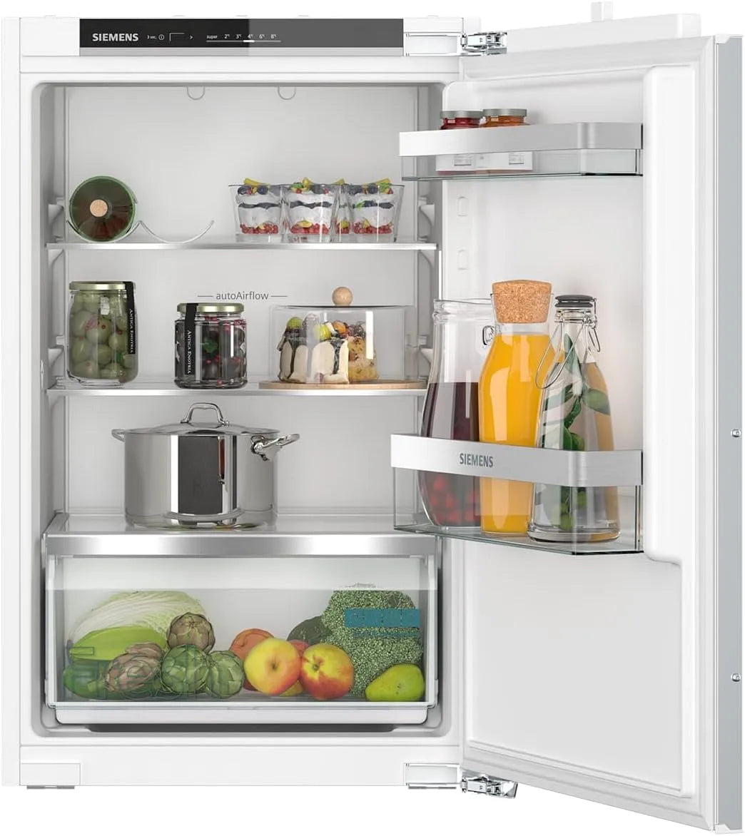 Siemens Kühlschrank KI21RVFE0 iQ300, Fassungsvermögen 136L Kühlen, LED-Beleuchtung, autoAirflow, freshBox, superCooling