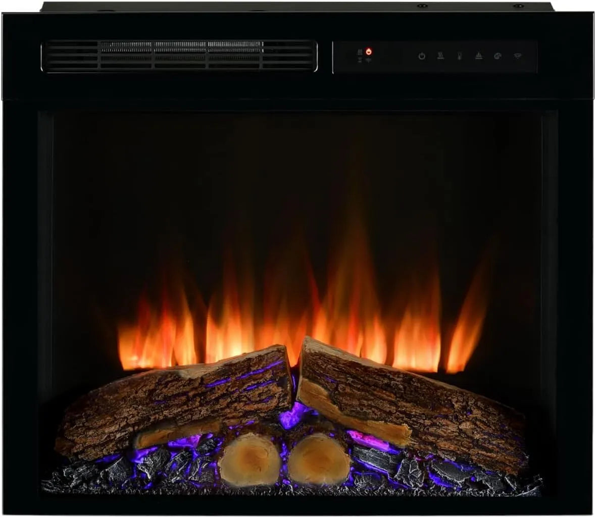 Optiflame Inset Elektri Kamin Dimplex Spark, mit programmierbarem Timer und Fernbedienung, Feuerraumeinsatz mit 13 Farbthemen