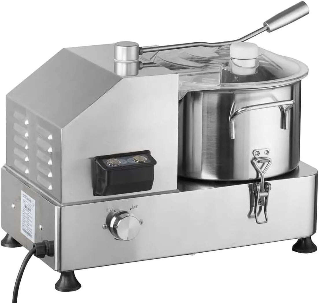 GastroHero Kutter, I 6L Tischkutter I Cutter für Wurst Gemüse Brot I Edelstahl I Vegetables Cutter I Profi-Kutter für Gastronomie