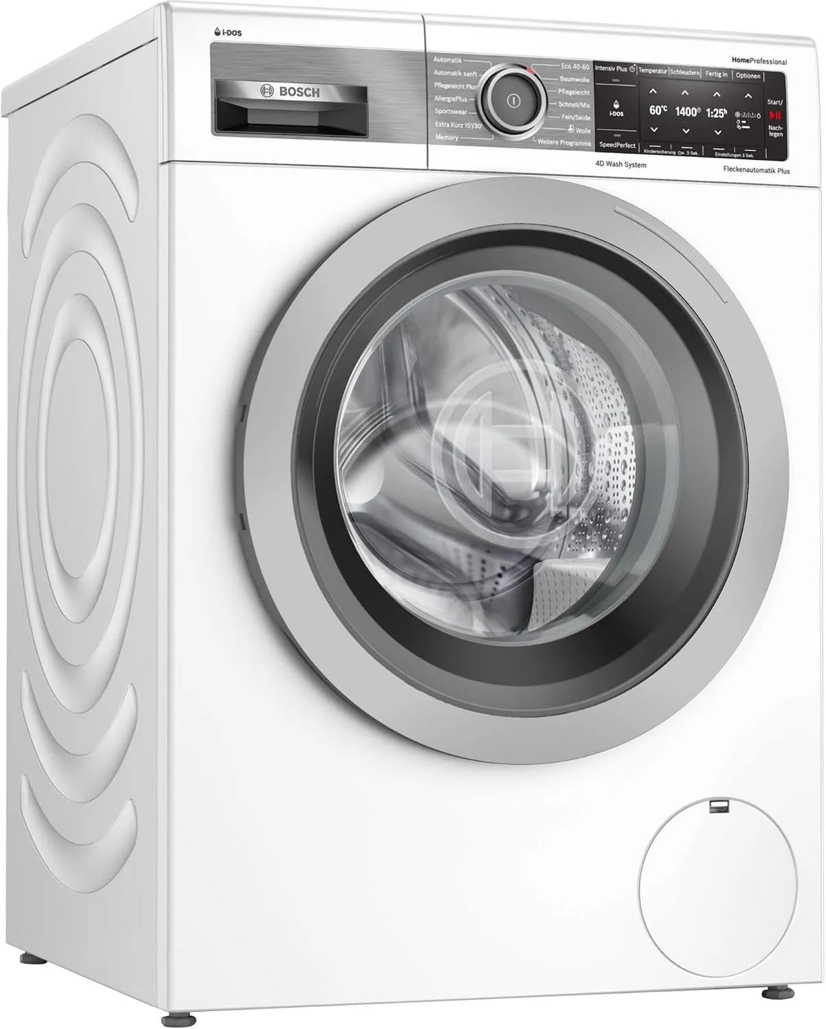 Bosch Waschmaschine WAV28E44 kWh/100 1400, Gewicht 9 kg, 48 kWh, 100 Waschzyklen, 4D Wash System, HomeProfessional Frontbeladung, UpM, weiß, i-DOS