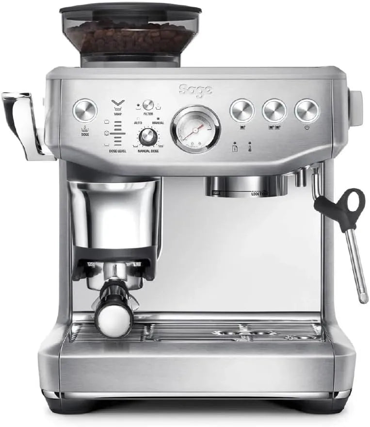 Sage Kaffeemaschine, The Barista Express Impress, Intelligente Dosierung, 25 Mahlgradeinstellungen, Gebürsteter Edelstahl
