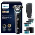 Philips Modell, Shaver S9000 S9976/63, Elektrischer Nass-& Trockenrasierer für Männer, SkinIQ Technologie, Reinigungsstation, in Schwarz