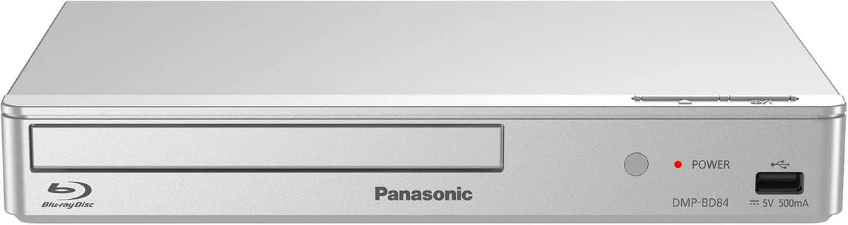 Panasonic Modell DMP-BD84EG-S, DVD-Player, hochauflösendes Audio, USB, kompaktes Design, Smart Network 2D Blu-ray, Internet-Apps, Ethernet, Silber