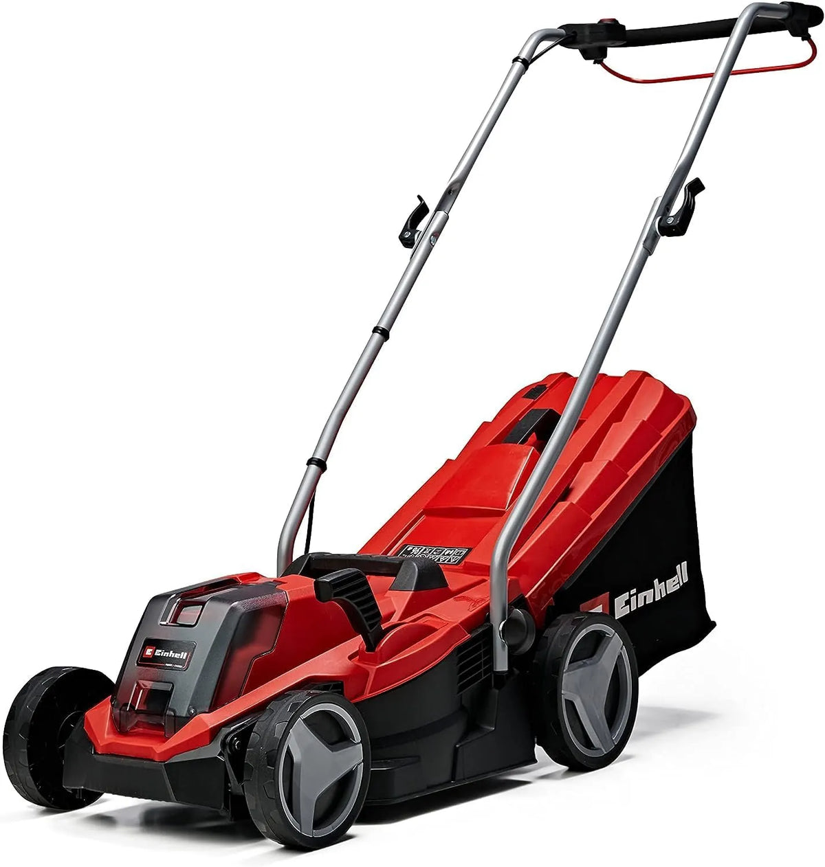 Einhell Rasenmäher, Akku GE-cm 18/33 Li Kit Power X-Change, Spannung 18 V, 25-65 mm Schnitthöhe, bis 200 m², Fassungsvermögen 30L Fangkorb, Brushless