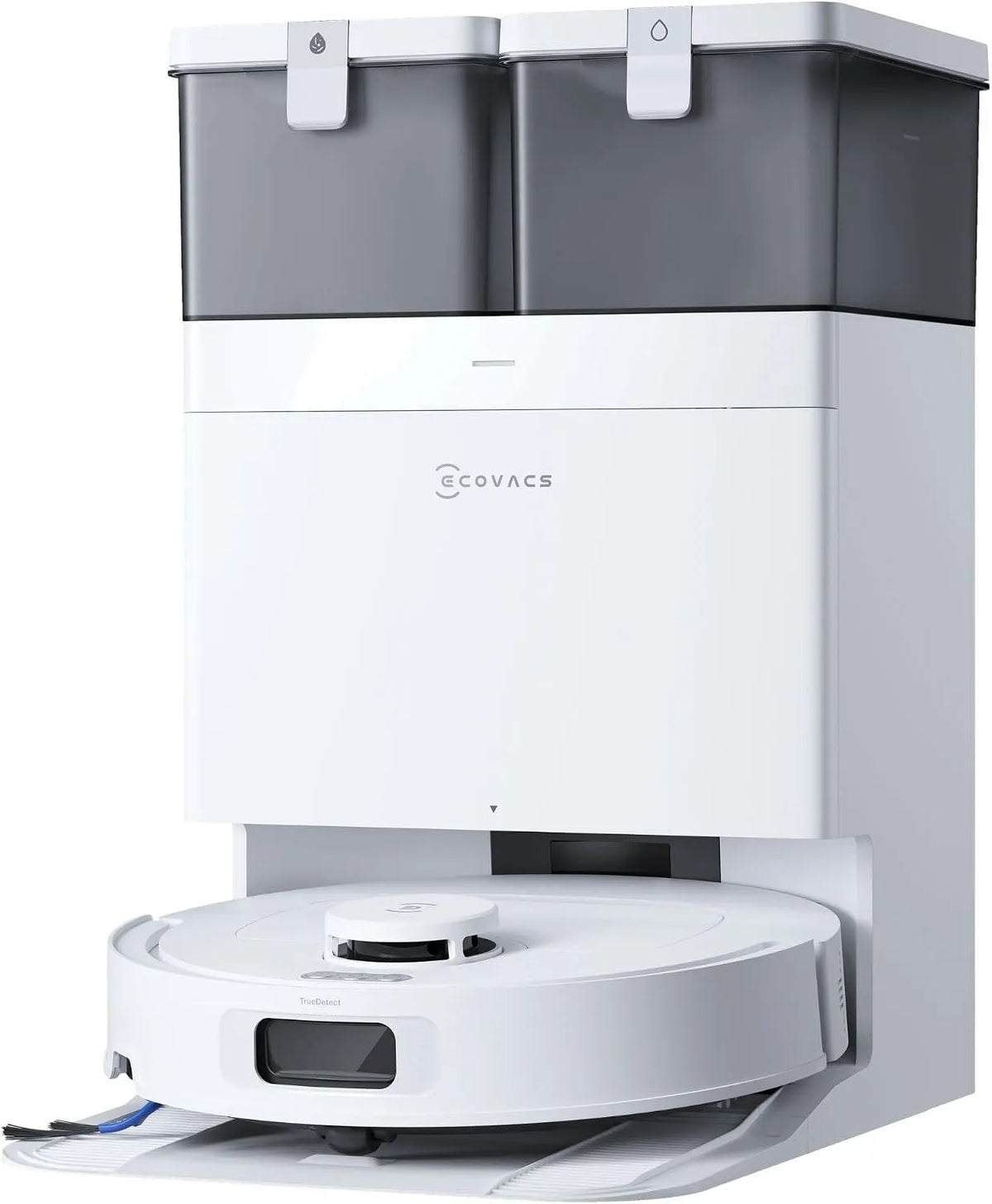 Ecovacs Saugroboter T30C, OZMO Turbo 2.0 Wischen, 75°C Moppwäsche, mit Wischfunktion, in Schwarz, 20.000 Pa, ZeroTangle 3.0 Anti-Verheddern
