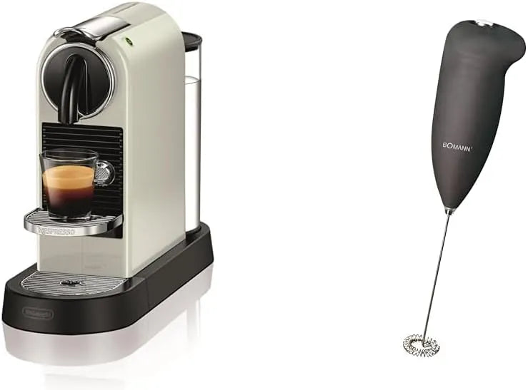 Nespresso De'Longhi Bomann Modell EN167.W, Citiz Kaffeekapselmaschine, Hochdruckpumpe & Milchaufschäumer