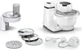 Bosch Küchenmaschine MUMS2AW01, Serie 2, kleine, Leistung 700 W, Fassungsvermögen 3,8l Kunststoff-Schüssel, 4 Scheiben, 4 Stufen, Durchlaufschnitzler