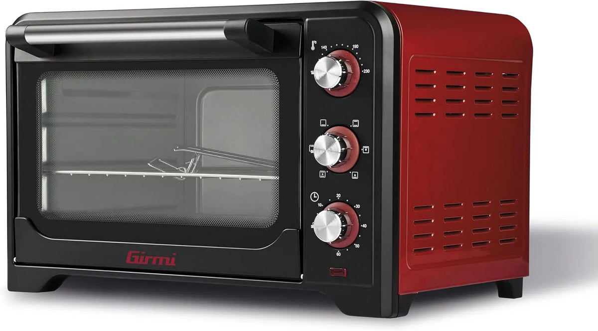 Modell Elektroofen Fe3000 Girmi, Leistung 1600 W, Edelstahl, Rot