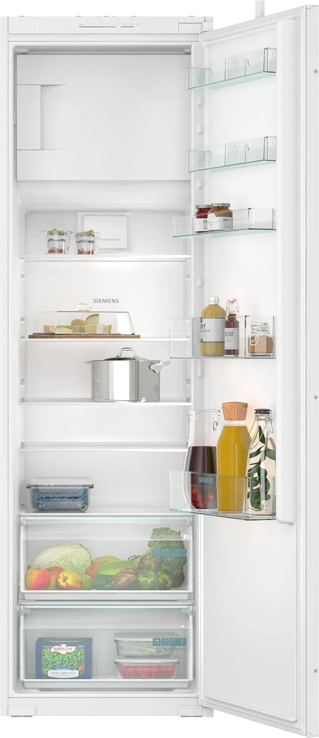 Siemens Kühlschrank KI82LNSE0 iQ100, Einbau mit Gefrierfach, 177,5 x 56 cm Nische, Fassungsvermögen 246 L Kühlen & 34 L Gefrieren, schnell Kühlen