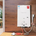 Warmwasserbereiter, mit CE-Zertifizierun, Fassungsvermögen 12L 24KW Tragbarer Gas Durchlauferhitzer mit Gasdruckregler
