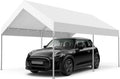 Gerätehaus, Weiß, MasterCanopy 3 x 4,5 m verzinkter Stahl Garagenzelt Lagerzelt Carport PE Dach