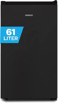 Gefrierschrank Heinrich´s, Fassungsvermögen 61Liter, 18°C Freezer 3x Gefrierschublade, 7 Stufen Temperaturregler, Mini, Airflow, in Schwarz
