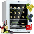 Klarstein Kühlschrank, 5-18°C, Shiraz Weinkühlschrank in freistehender Ausführung, Prosecco & Bier, 16 Flaschen, Kleiner Getränkekühlschrank für Wein