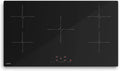 Klarstein Induktionskochfeld, Breite 90cm, 5 Zonen, Leistung 9800W Boost, PowerGlide, Touch-Slider, Timer, Kindersicherung, Glaskeramik