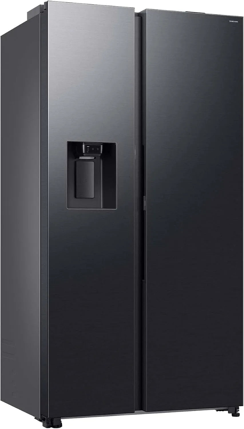 Samsung Kühl-Gefrierkombination RS80F66KCFEF, AI Kühlschrank mit Gefrierfach, Breite 178 cm, Fassungsvermögen 634 l, Side-by-Side, Black Steel
