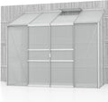 Gewächshaus 3300 Vitavia Anlehn, 3,3 m², Aluminium eloxiert, Ideales Treibhaus für Gemüse, 4 mm HKP, Ida ', Kräuter & Blumen