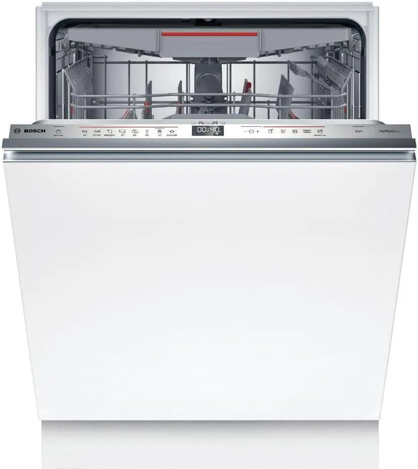 Bosch Geschirrspüler SMH6TCX01E, Vollintegrierter Serie 6, Einbau-Spülmaschine mit ckschublade, Breite 60 cm, Intelligent Programm, Home Connect