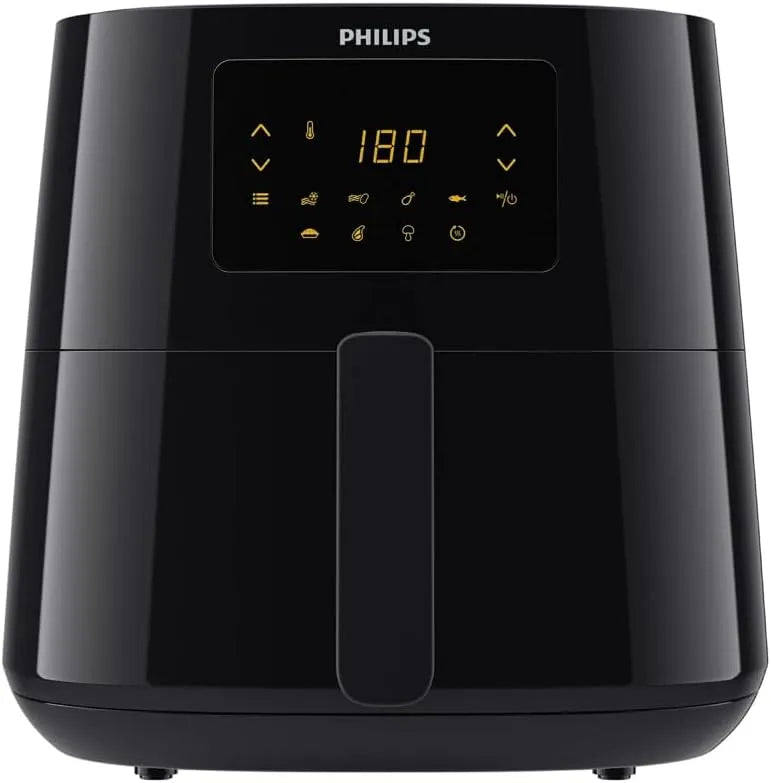 Philips Modell, Leistung 2000 W HD9270/90, Maße 15 x 15 x 14 cm, Essential Airfryer XL, Fassungsvermögen 6,2L, Fritteuse ohne Öl, Touchscreen