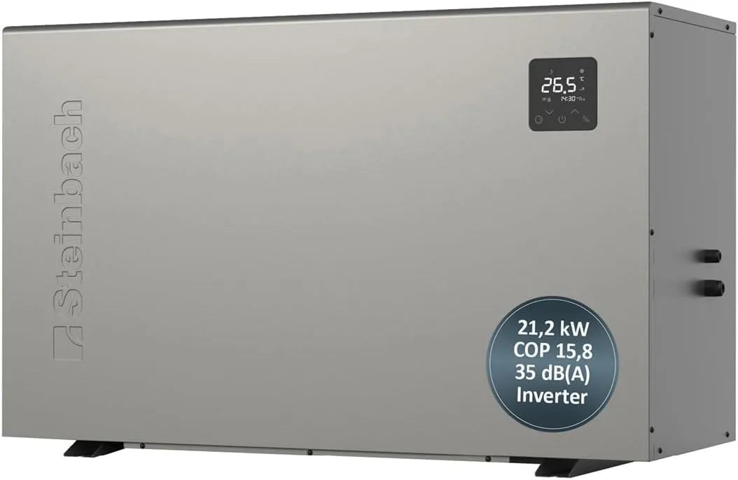 Pool 049319, STEINBACH Wärmepumpe Silent 21,2, Inverter Wärmepumpe für Pools bis 80.000 l, ohne Netzstecker