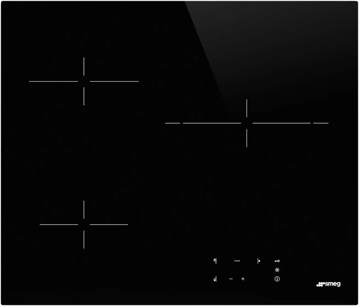 Smeg Kochfeld SE263TD1, Black glass, UNIVERSAL-Glaskeramik