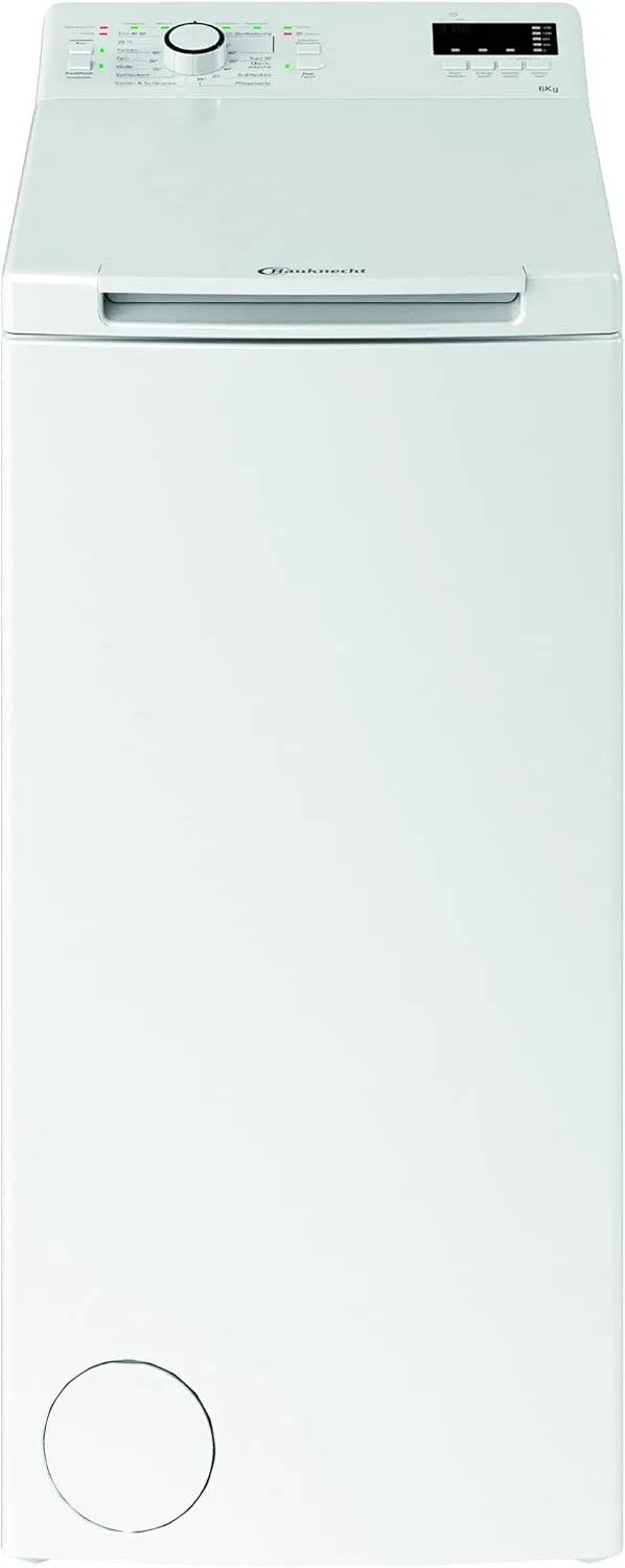 Bauknecht Waschmaschine 12C Toplader-Waschmaschine/6 kg/1200, WAT Smart Eco Toplader, 1200 UpM, Kurz30', FreshFinish, Intensivspülen, Energy Saver