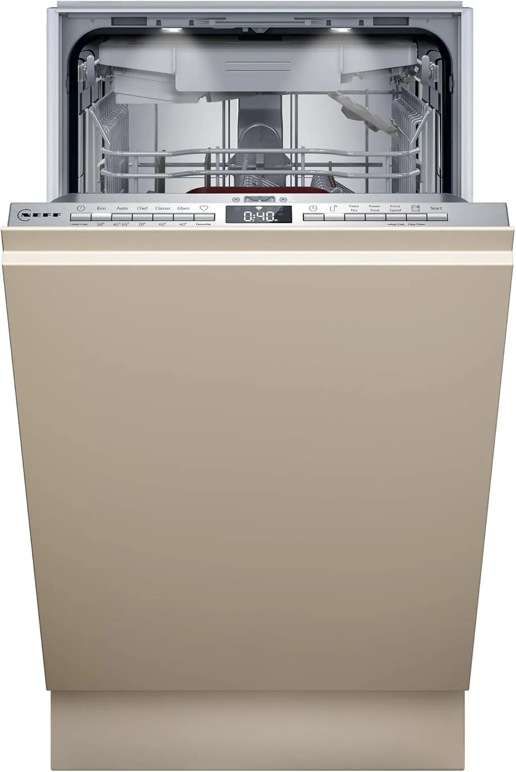 Neff Geschirrspüler S855EMX34E, Breite 45 cm, flexibles Korbsystem, OpenDry, TimeLight, N 50 vollintegrierbar, Smart Start, Flex- ckschublade