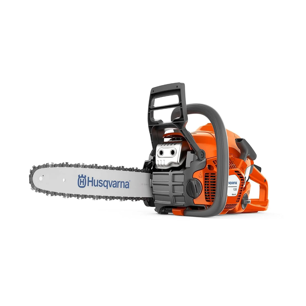 Husqvarna 135 Mark II Benzin-Kettensäge, 38 cc X-Torq Motor, 14″-Schwert, Smart Start, LowVib, Air Injection, ideal für Brennholz