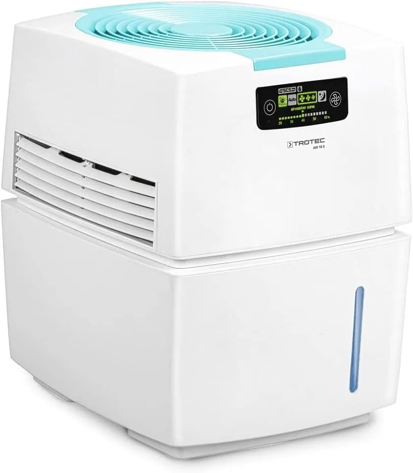 Trotec Luftreiniger AW 10 S 3-in-1-Kombigerät, Befeuchtungsleistung 400 ml/h, Gebläsestufen 3, Luftmenge 126 m³/h, Luftwäscher, Luftbefeuchter