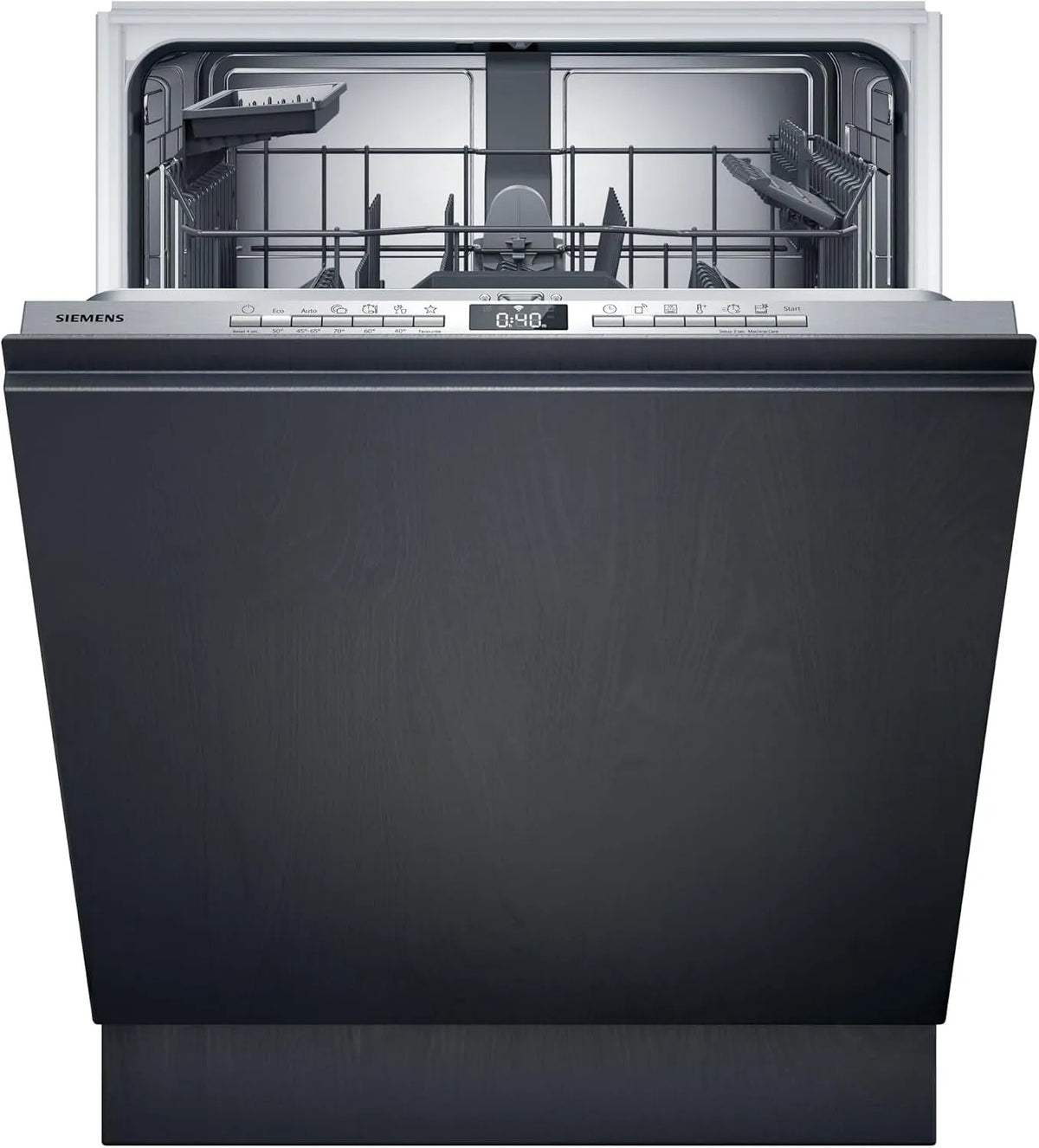 Siemens Geschirrspüler SN63EX27AE iQ300, Gebürsteter Stahl, ckkorb, automatische Türöffnung, Automatikprogramme, Smarter 60 cm Vollintegriert