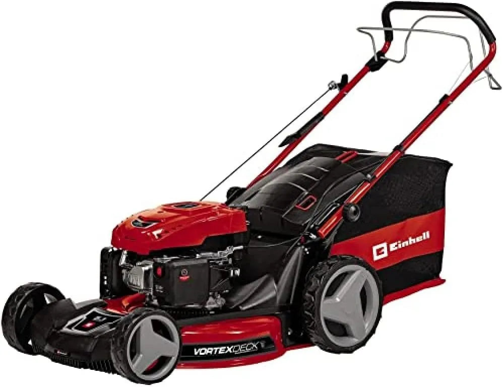 Einhell Rasenmäher GC-PM 56 5-in-1-Funktion, Benzin /2 S HW, für 2.200 m², OHV-Motor mit GT-Markengetriebe, Frontbumper, Quick-Start-System