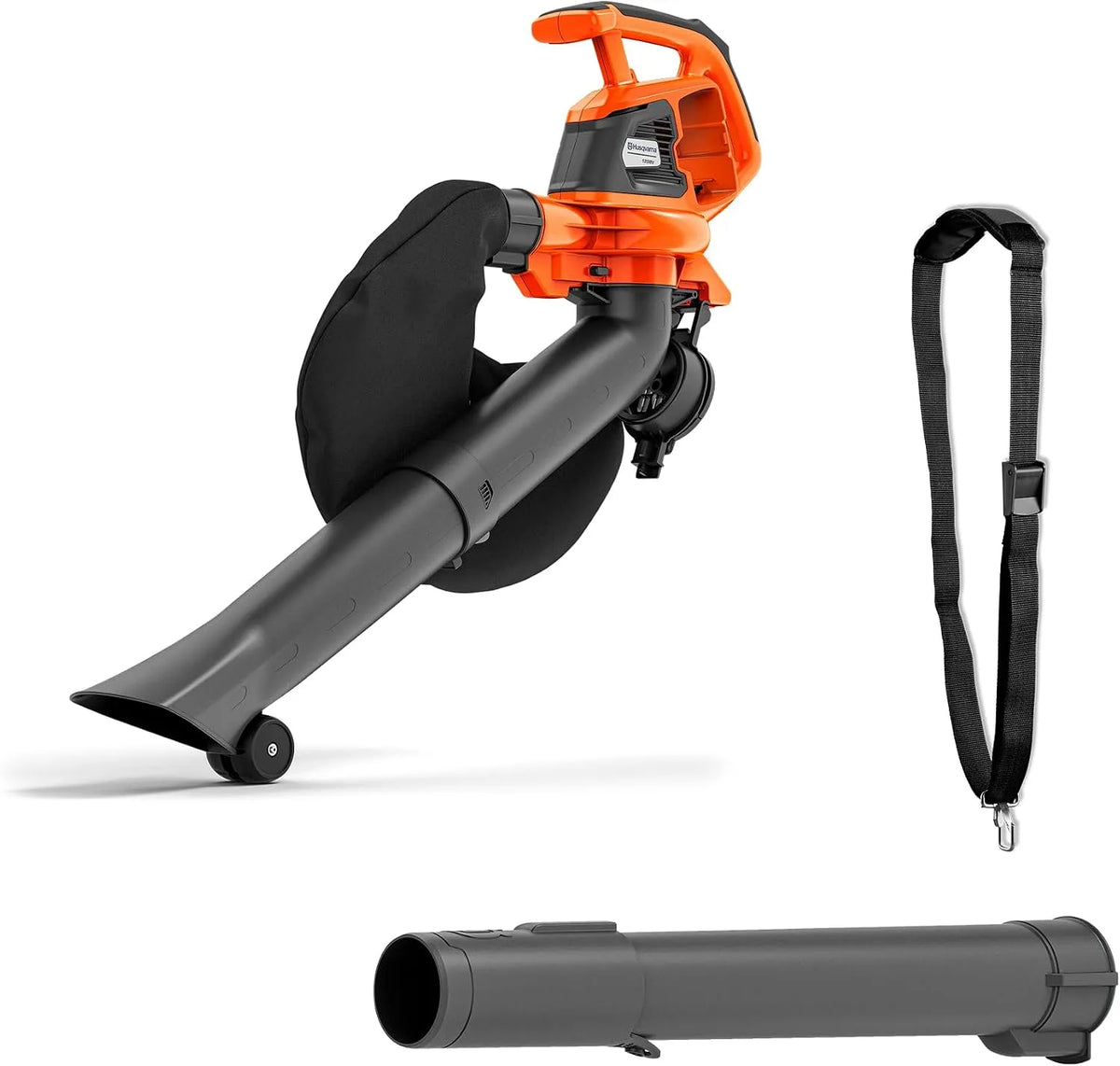 Husqvarna Laubbläser 120iBV, kabellos 36V, 10 N Blaskraft, Akku, verstellbare Rohrlänge, bürstenlos, leise und leicht, für die Gartenpflege